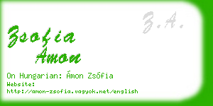zsofia amon business card