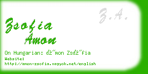 zsofia amon business card